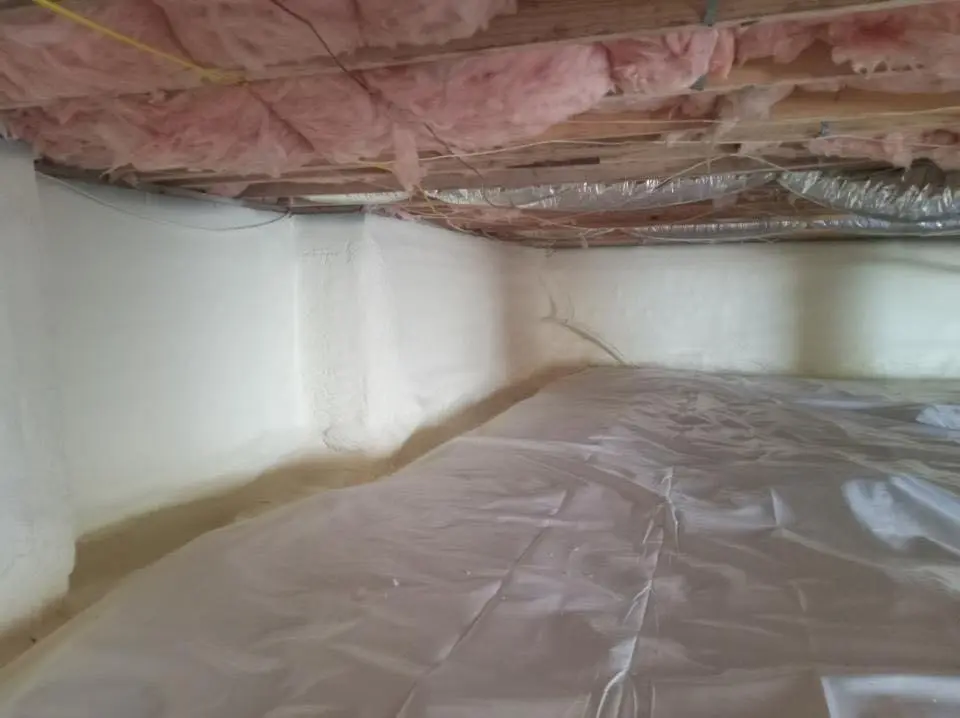 Crawl space encapsulation with closed-cell spray foam for Flat Roof Repair in Redondo Beach